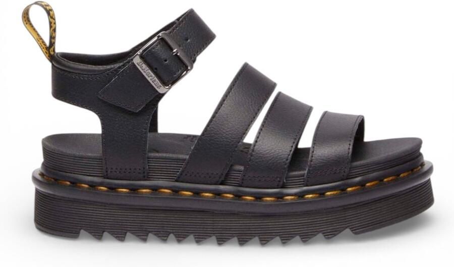 Dr. Martens Blaire Leather Sandals Platform Sole Wo Black Flat Sandals - Foto 3