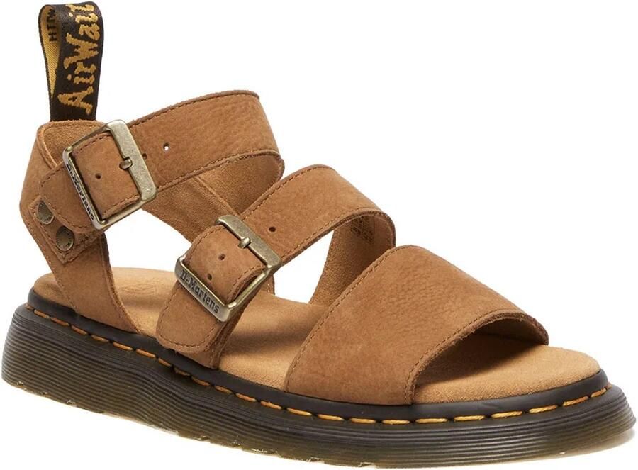 Dr. Martens Dr Martens Gryphon Tumbled Nubuck Sandalen Bruin