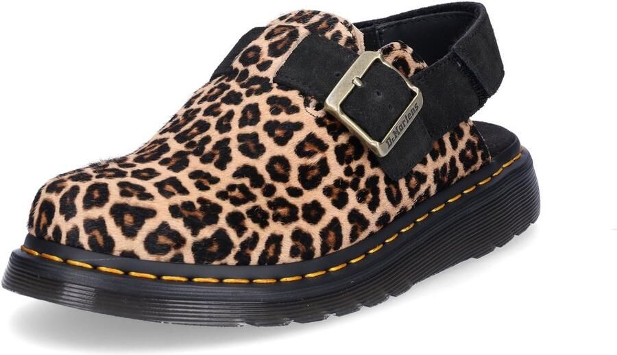 Dr. Martens Dr Martens Jorge Ii Mini Leopard Spot Hair On Sandalen Bruin Man Vrouw