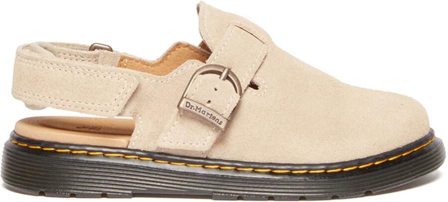 Dr. Martens Dr Martens Jorgie Bronx Suede Sandalen Beige