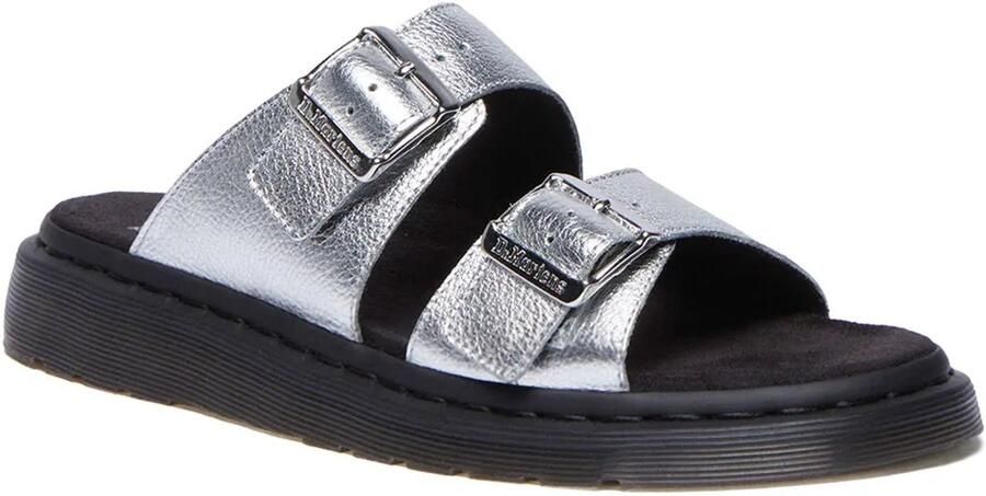 Dr. Martens Dr Martens Josef Metallic Tumble Sandalen Zilver