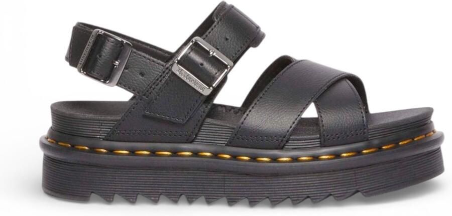 Dr. Martens Voss Quad Sandal Platform Leather Wo Black Flat Sandals - Foto 4
