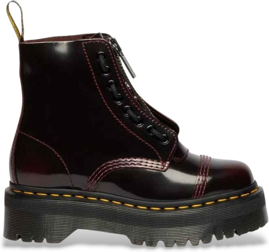 Dr. Martens Sinclair dark taupe orleans Women Boots rood Schoenen