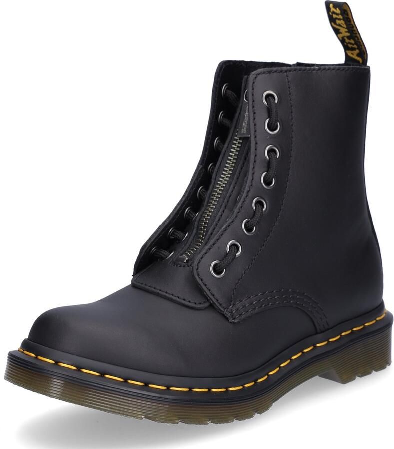 Dr Martens 1460 Pascal Front Zip Veterboots Laarzen Met Veters Dames Zwart