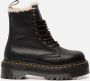 Dr. Martens 1490 BLACK VIRGINIA Hoge sneakersHoge sneakersVeterbootsDames veterschoenenDames sneakersVrije tijd half-hoogHalf-hoge schoenenHeren veterschoenHeren sneakers Zwart - Thumbnail 1