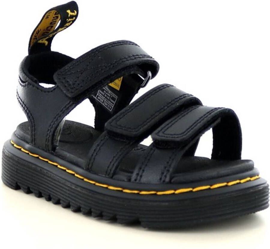Dr. Martens Klaire J Black T Lamper leren sandalen zwart Meisjes Leer Effen 30 - Foto 4