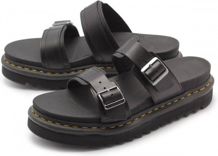 Dr Martens Myles Brando Buckle Slide Sandels Dr. Martens Zwart Heren