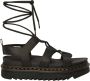 Dr. Martens Minimalistische leren sandalen met unieke veters en lichtgewicht EVA-zool Zwart Dames - Thumbnail 3