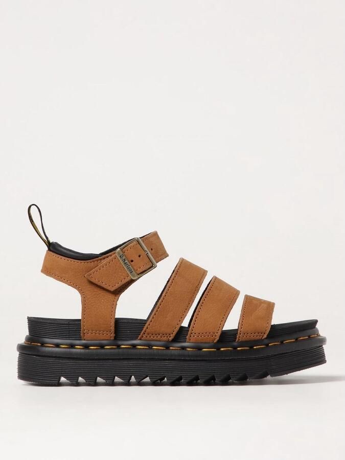 Dr. Martens Platform Sandal with Adjustable Buckle Straps and Durable Outsole