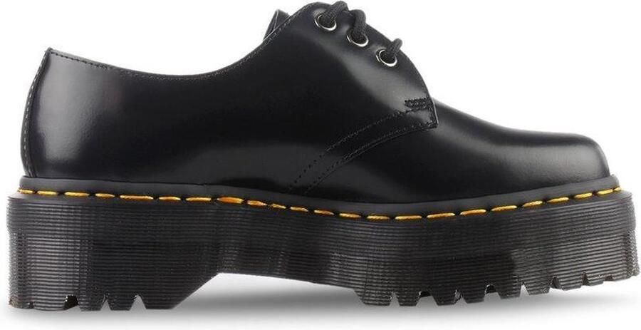 Dr. Martens 1461 Quad Polished Smooth Leren Platform Schoenen Black