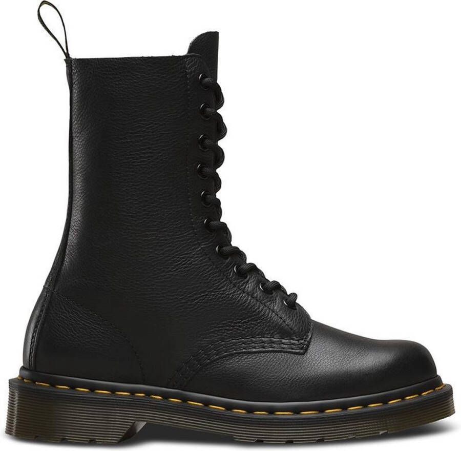 Dr. Martens 1490 BLACK VIRGINIA Volwassenen VeterlaarzenHalf-hoge schoenen Zwart