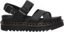 Dr. Martens DVOSS~II~BLACK~HYDRO~LEATHER~~ Platte sandalenDames Sandalen Zwart - Thumbnail 1