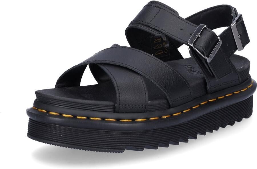 Dr. Martens Voss Leather Sandal Platform Wo Black Flat Sandals