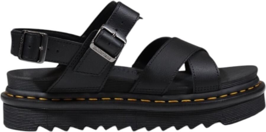 Dr. Martens Voss Quad Sandal Platform Leather Wo Black Flat Sandals - Foto 3