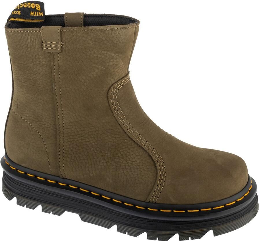 Dr. Martens ZebZag Rigger Boot Vrouwen Bruin Chelsea laarzen
