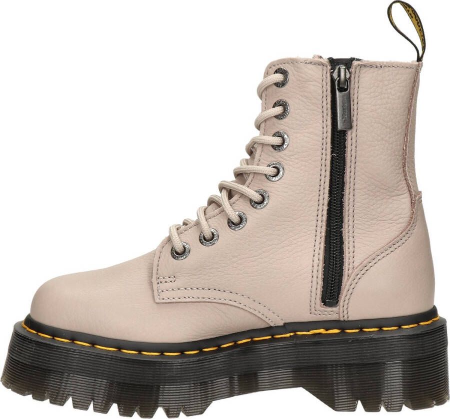 Dr. Martens Tortora Plateau Enkellaarzen met Rits Beige Dames