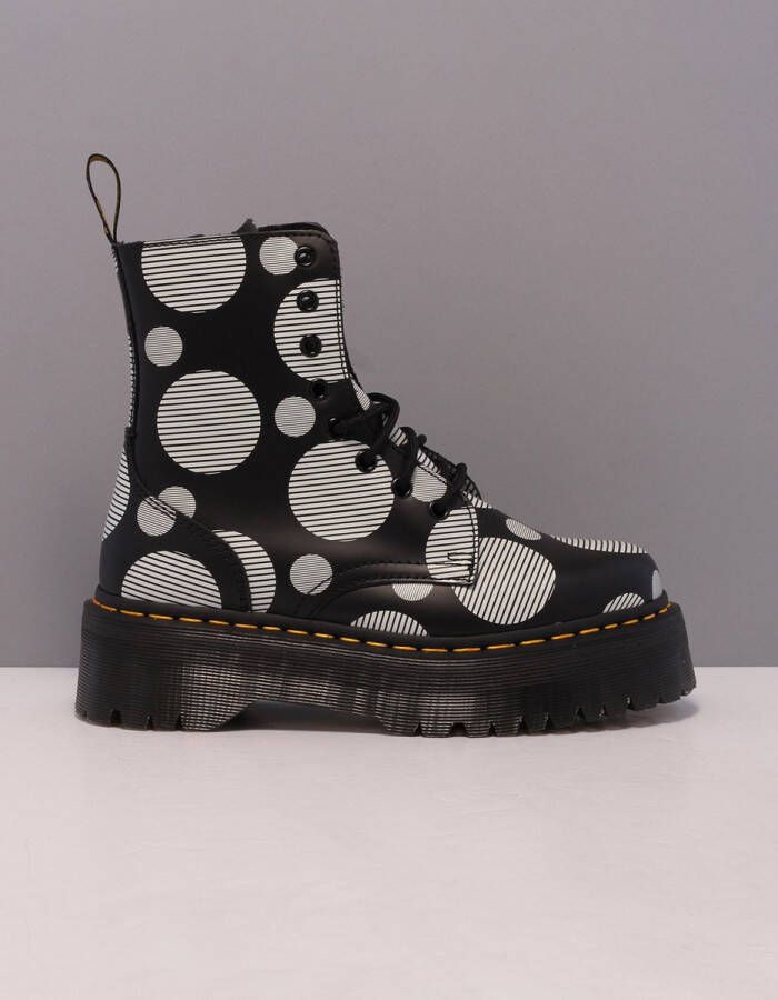 Dr. Martens jadon polka boots dames zwart 26882009 black white polka leer