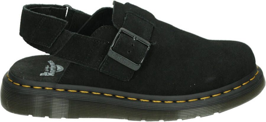 Dr. Martens JORGE~II~BLACK~E.H.SUEDE~~~~~~ Platte sandalenDames Sandalen Zwart - Foto 3