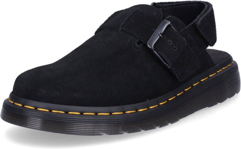 Dr. Martens JORGE~II~BLACK~E.H.SUEDE~~~~~~ Platte sandalen s Sandalen Zwart - Foto 3