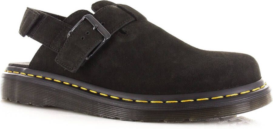 Dr. Martens JORGE~II~BLACK~E.H.SUEDE~~~~~~ Platte sandalenDames Sandalen Zwart - Foto 2