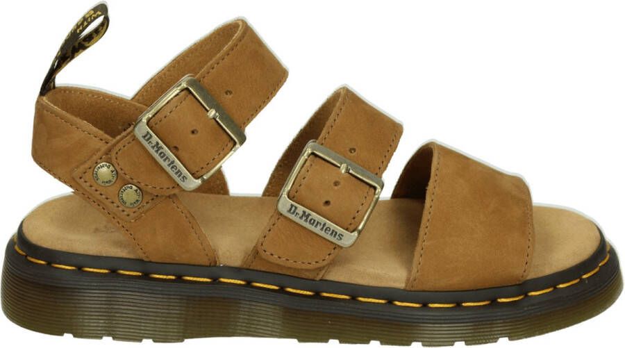 Dr. Martens JORGE~II~DESSERT~BROWN~~~~~~~~ Platte sandalenDames Sandalen Cognac