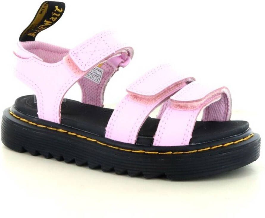 Dr. Martens Roze Athena Sandalen met Velcro Band Pink Heren