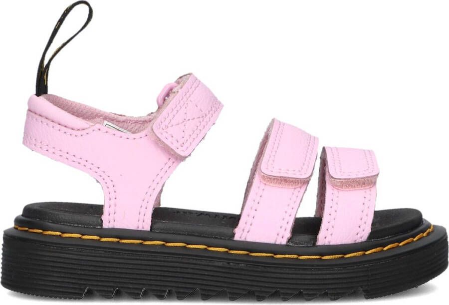 Dr. Martens Klaire T leren sandalen lichtroze Meisjes Leer Effen 25 - Foto 2