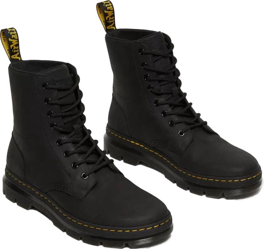 Dr. Martens Laarzen Zwart Combs leather boots zwart