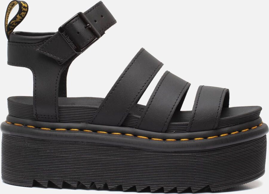 Dr. Martens Stijlvolle en comfortabele platte sandalen voor vrouwen Black Dames