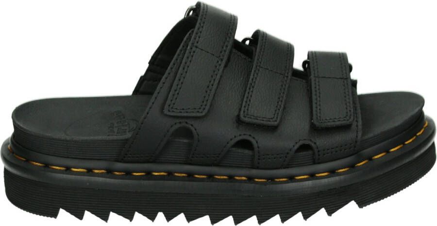 Dr. Martens RAINE~SLIDE~BLACK~~~~~~~~~~~~~ Dames slippers Zwart
