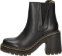 Dr. Martens Zwarte Leren Laarzen met Elastische Inzetstukken Black Dames - Thumbnail 3