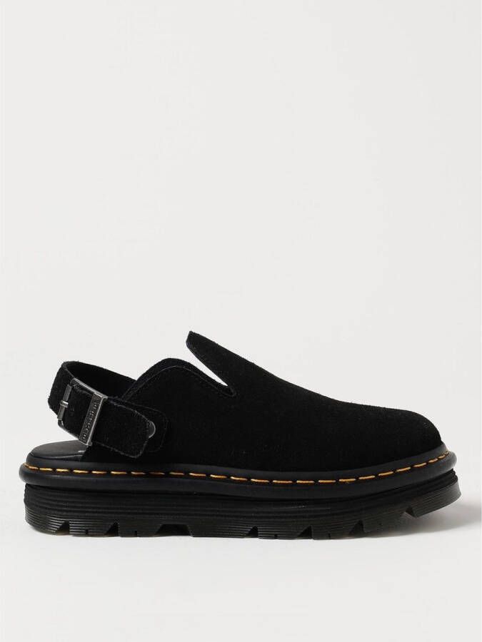 Dr. Martens Suede Slingback Sandals Wo Black Flat Shoes