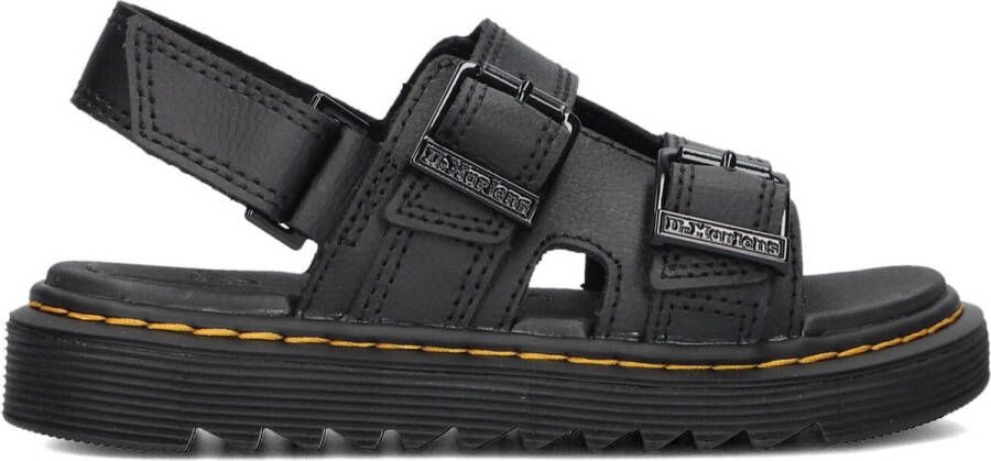 Dr. Martens Varel leren sandalen zwart Leer Effen 33 - Foto 2