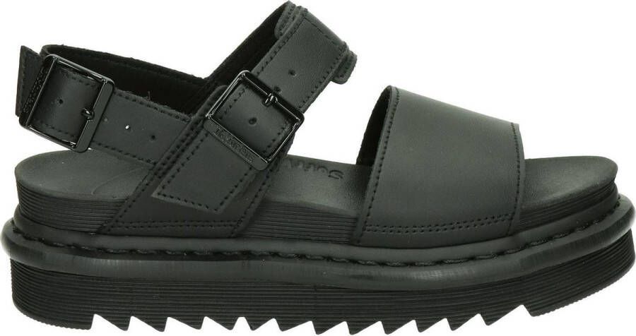 Dr. Martens Zwarte platte schoenen met verstelbare gespen en lichte sleehak Black Dames - Foto 3