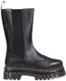 Dr. Martens Zwarte Leren Laarzen met Elastische Inzetstukken Black Dames - Thumbnail 2