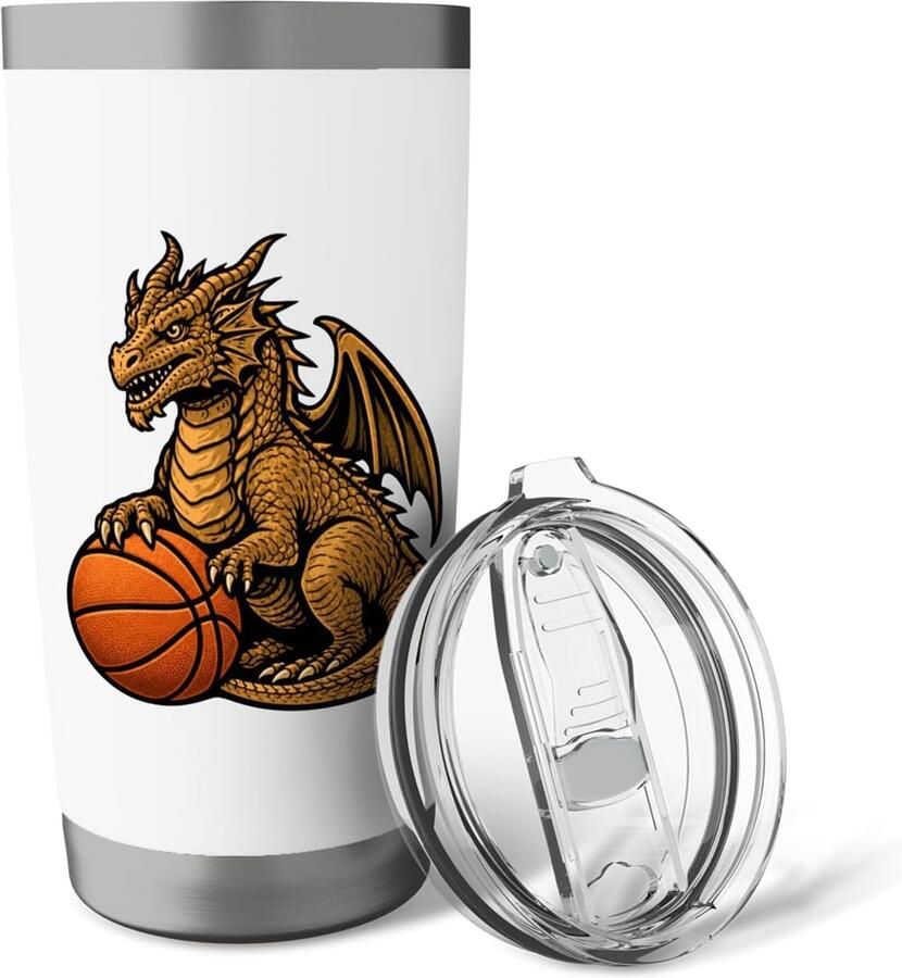 Draak met Basketbal Thermosbeker