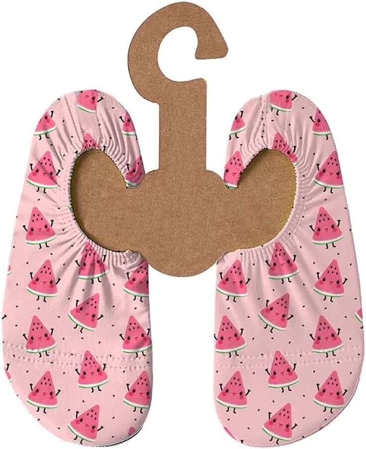 Dream Junior Strandschoenen voor kinderen aquaschoenen zwemschoenen voor meisjes in roze met witte hartjes verschillende maten