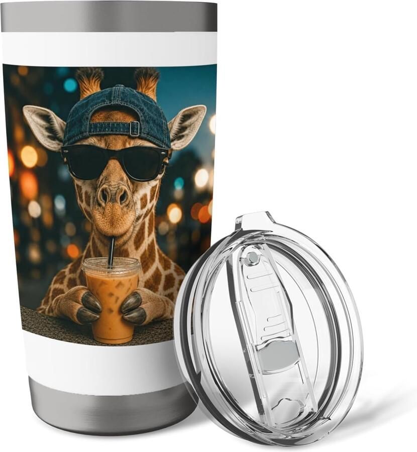 Drinkt ijskoffie safari beker