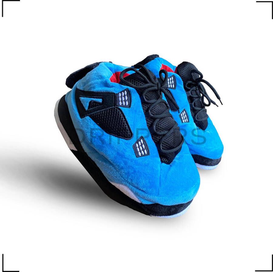 DRIPPER s Sneaker Sloffen One Size Fits All Blauw Pantoffels Geïnspireerd door Nike Air Jordan