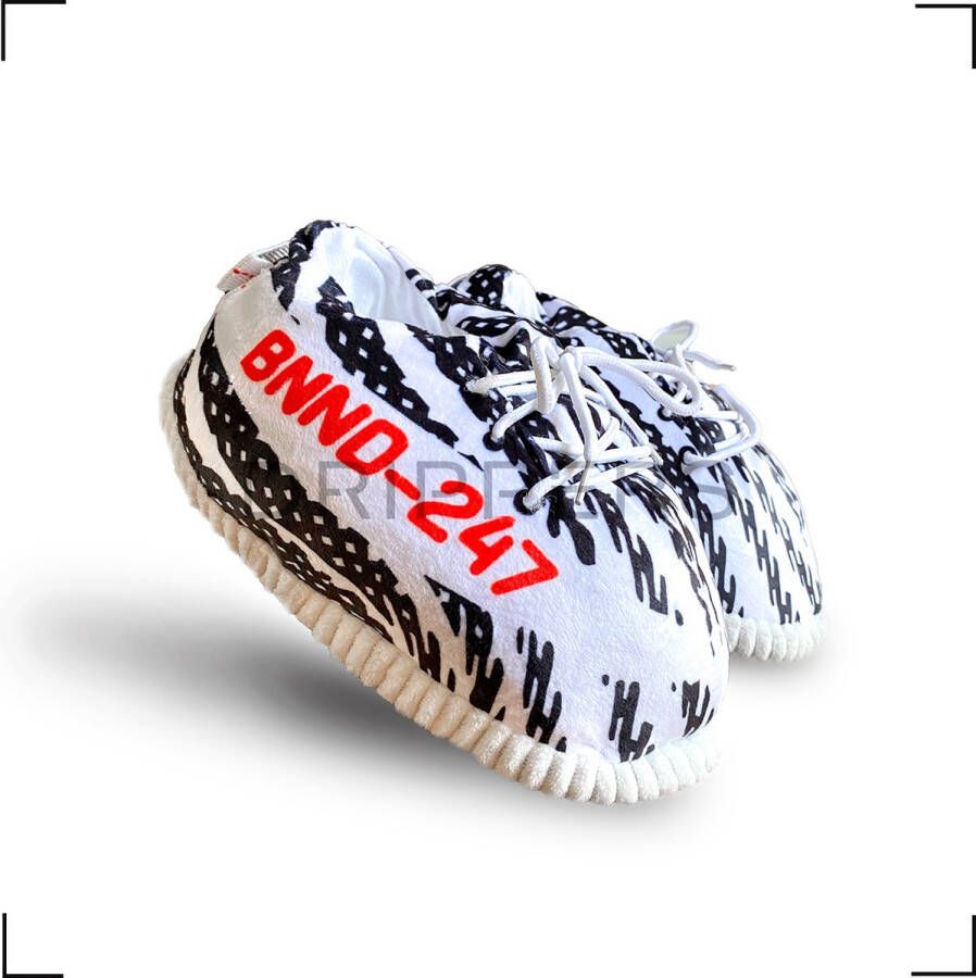 DRIPPER s Sneaker Sloffen One Size Fits All Zebra Pantoffels Geïnspireerd door Yeezy