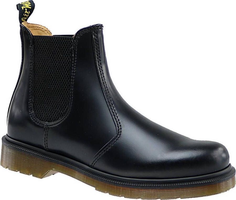 Dr. Martens Klassieke Chelsea-laarzen van glad leer met gele stiksels en AirWair-logo Black - Foto 4