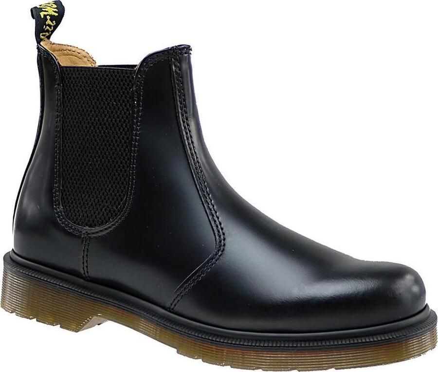 Dr. Martens Klassieke Chelsea-laarzen van glad leer met gele stiksels en AirWair-logo Black - Foto 6