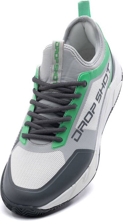 Drop Shot Padelschoenen Reis Grijs Groen