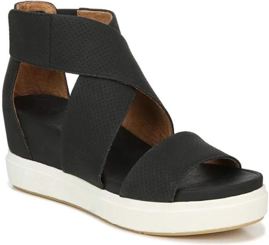 Dames Wedge Sandalen Zwart