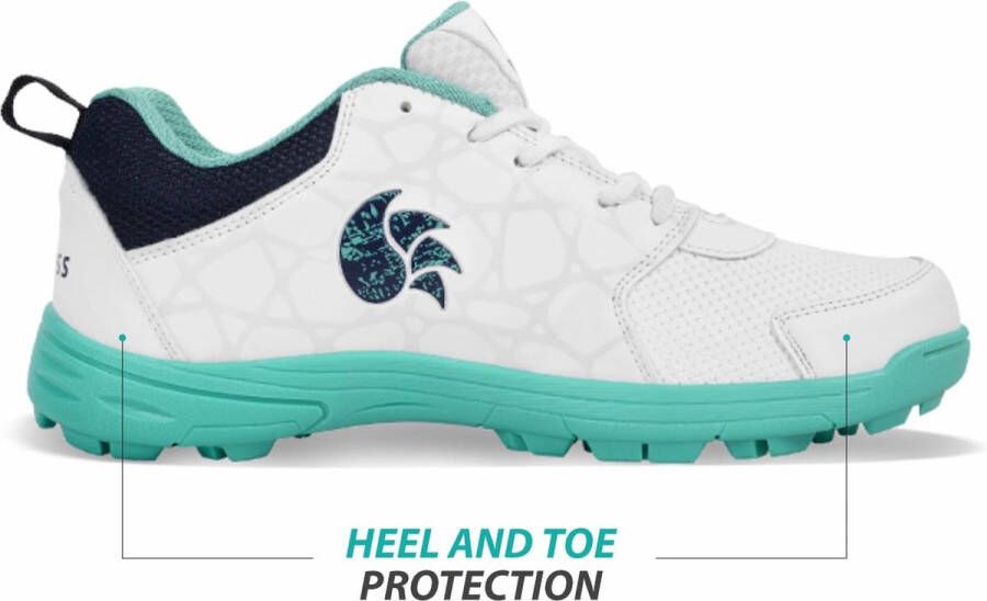 DSC Belter cricketschoenen Zeegroen Voor jongens en mannen Eva Sokkenvoering Lichtgewicht buitenzool Duurzaam 10 VK 11 VS
