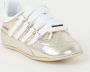 Dsquared2 251 Lace Up babyschoentje met suède details Goud - Thumbnail 1