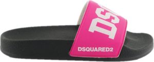 Dsquared2 73702 Icon Slippers Zwart Roze