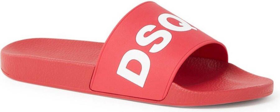 Dsquared2 Slide with logo Rood Heren - Foto 1