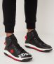 Dsquared2 Barkley sneaker met logo van kalfsleren details Zwart - Thumbnail 1