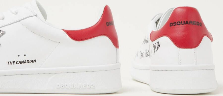 Dsquared2 Leren Veterschoenen The Canadian Stijl White Dames - Foto 3